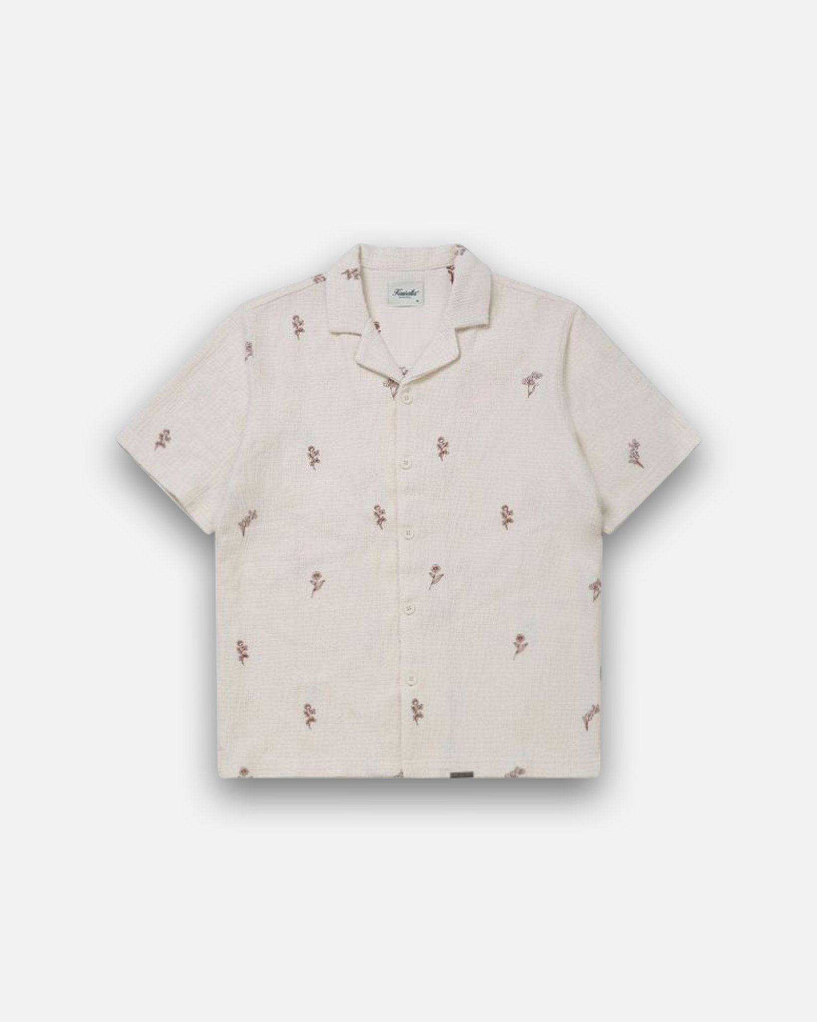 Chemise fleurie brodée