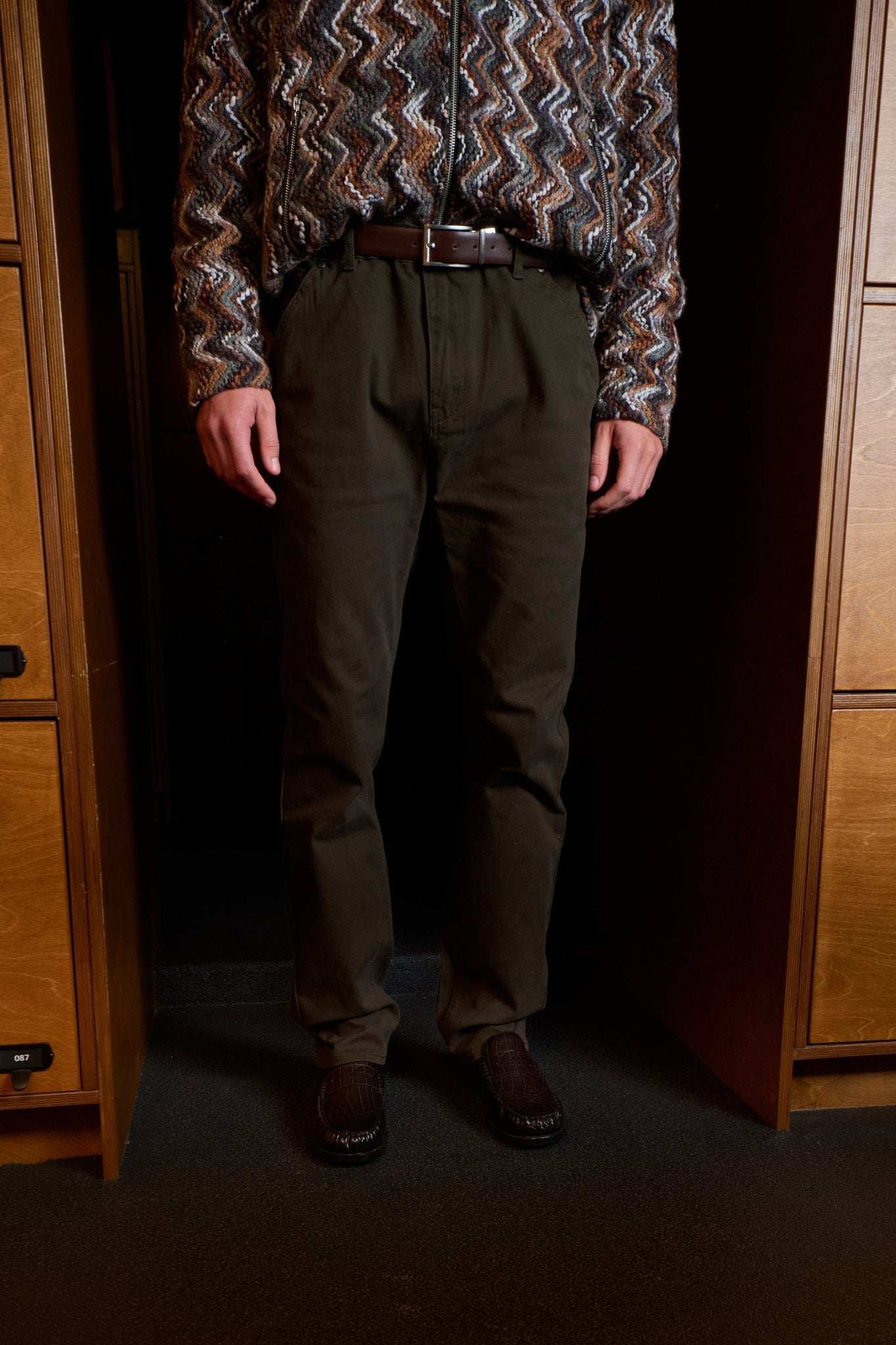 Chino à jambes droites