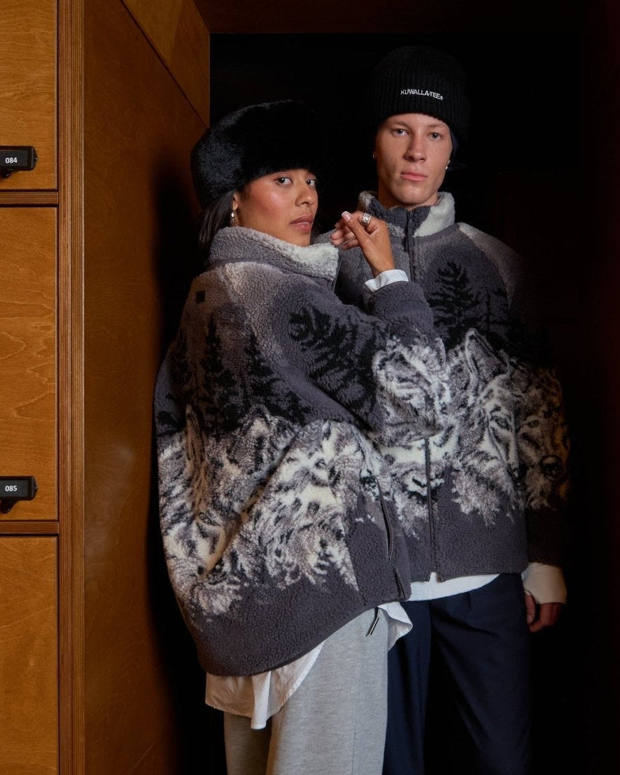 Polaire sherpa imprimée