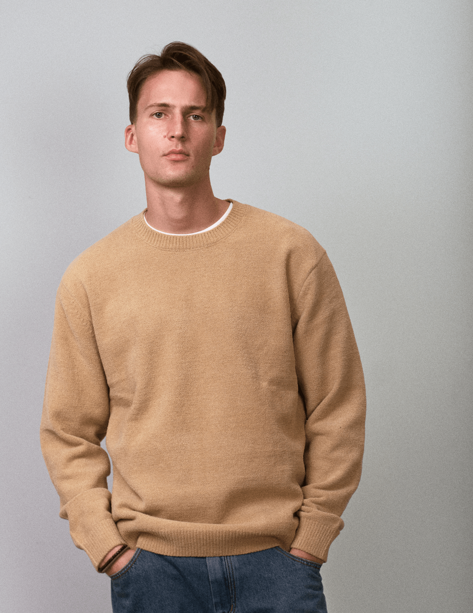 Textured Knit Crew