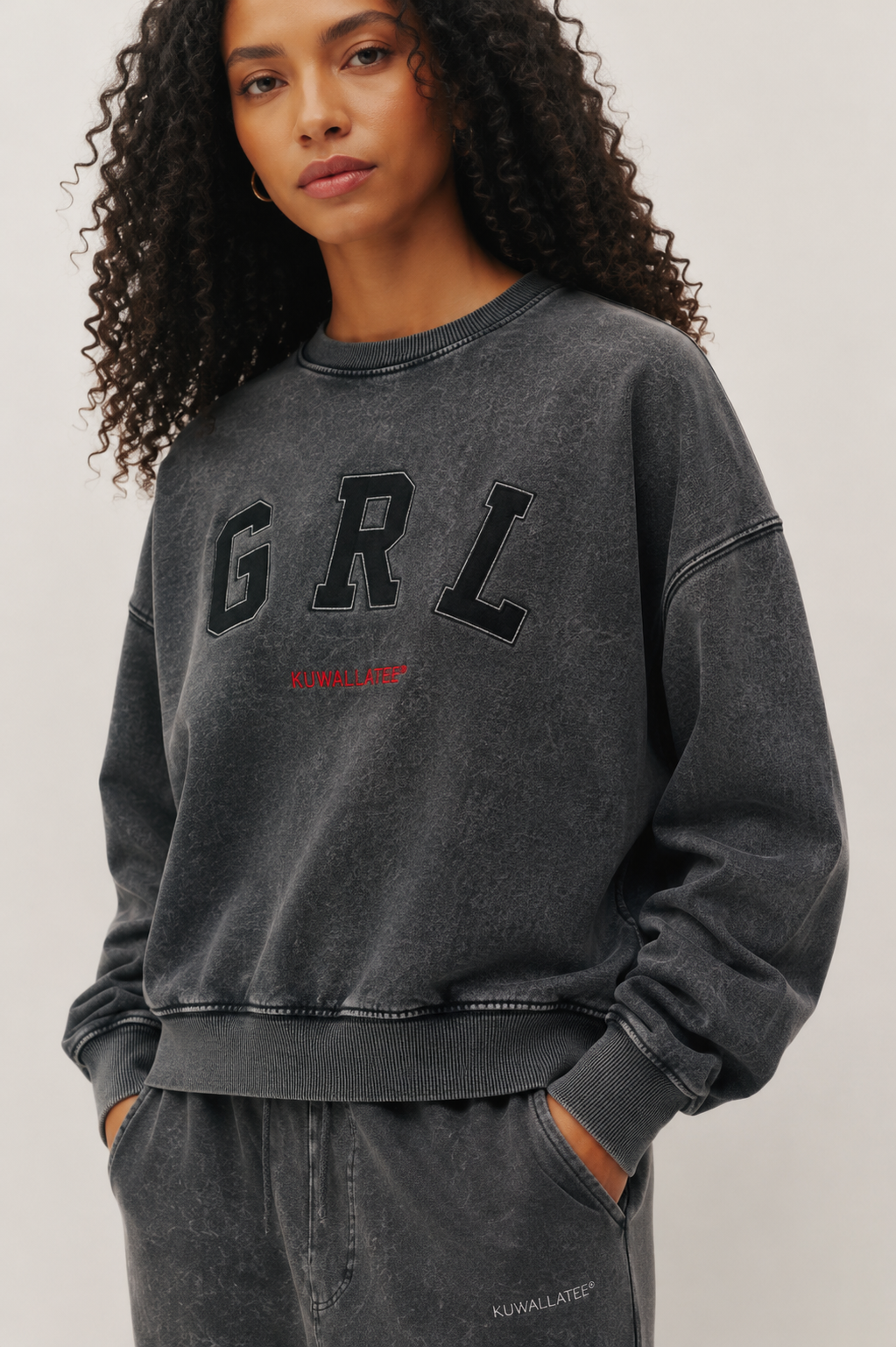 GRL Sweat-shirt col rond ample