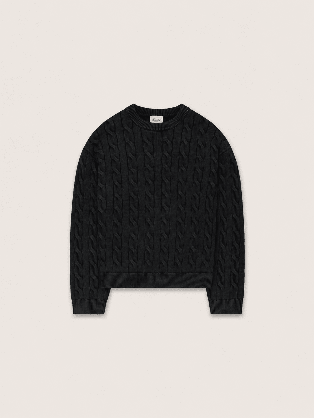 Braided Knit Box Crew