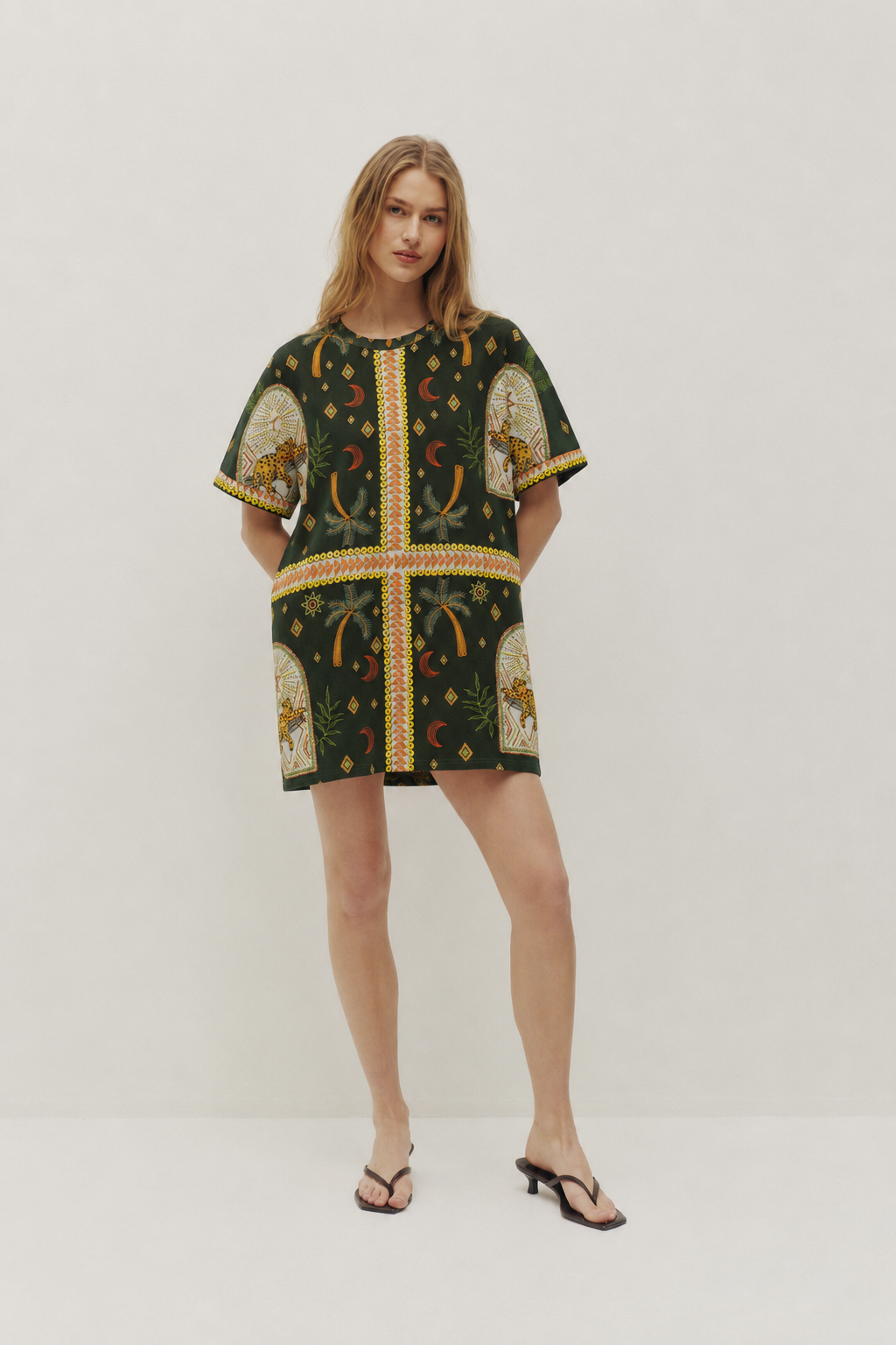 Robe T-shirt imprimée