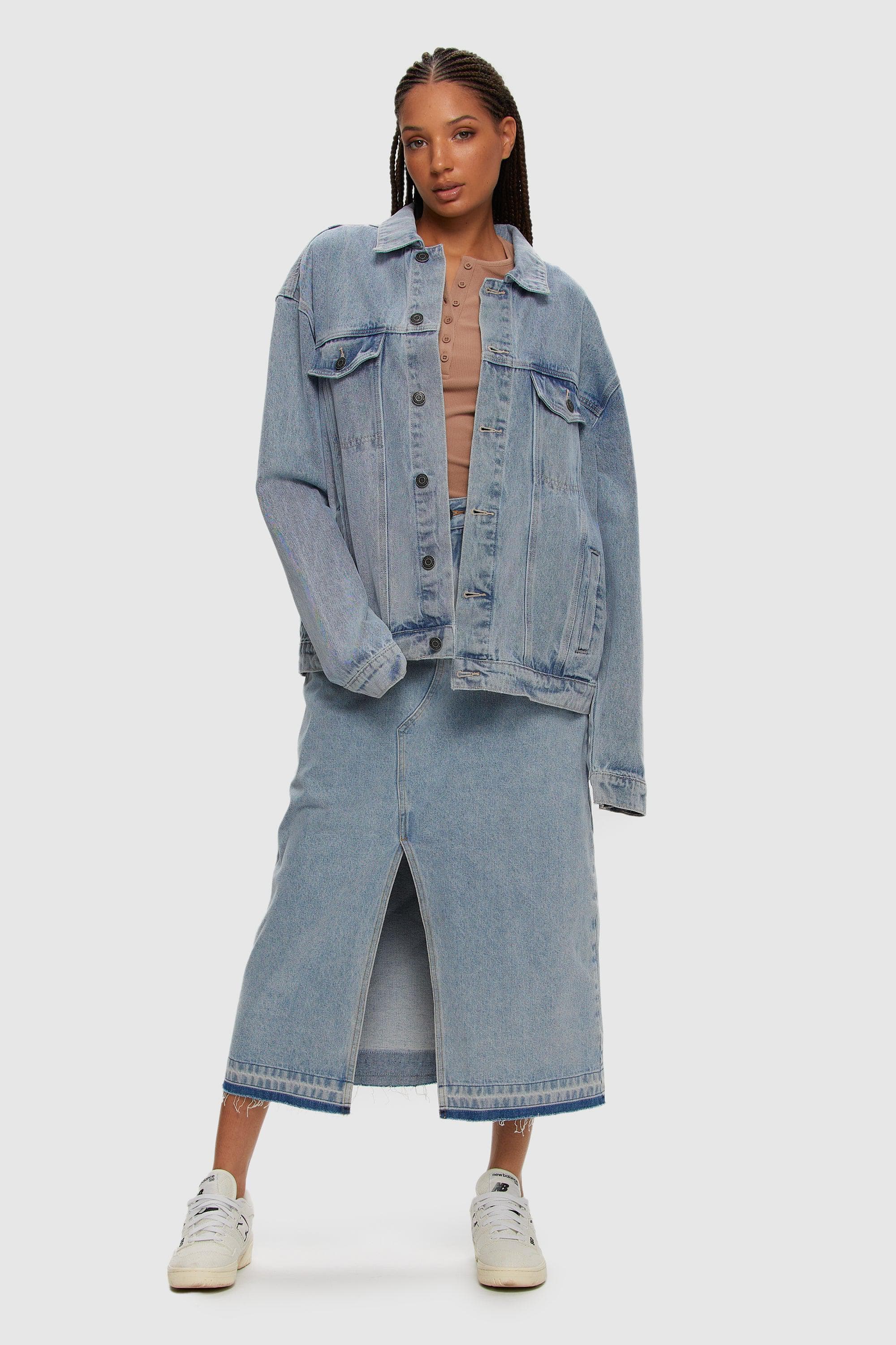 Veste boyfriend surdimensionnée en jean
