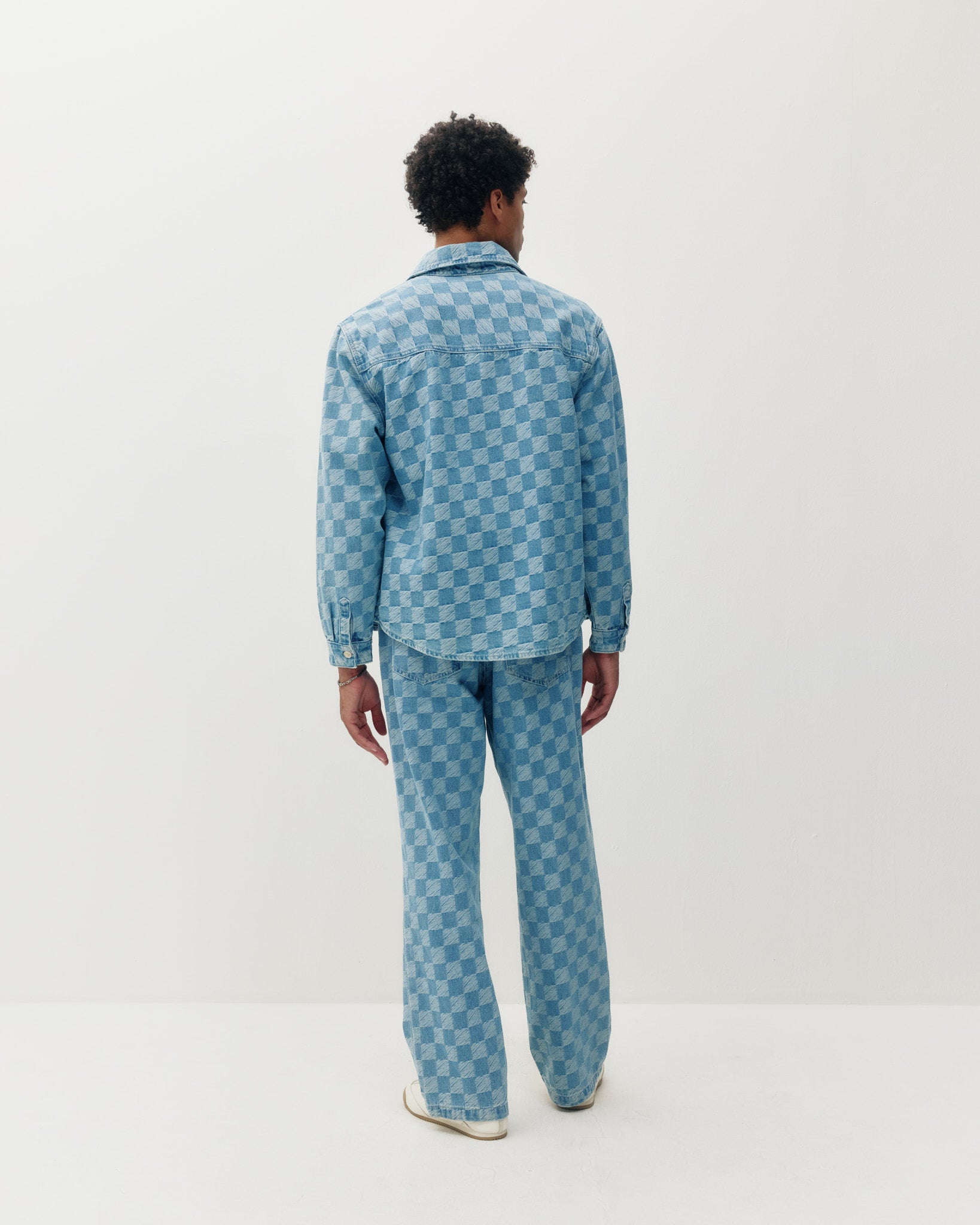 Checkered Denim Shirt
