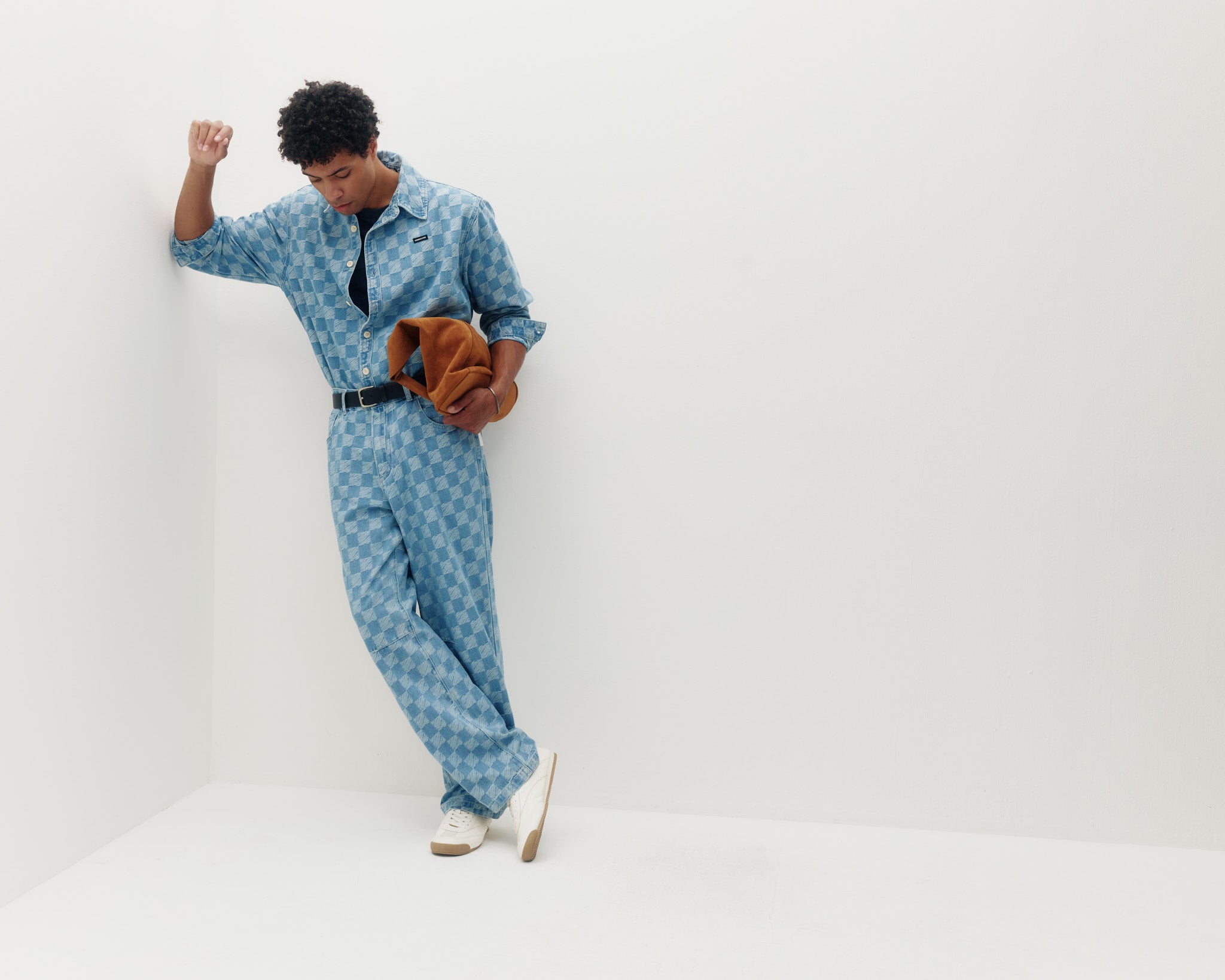 Checkered Denim Shirt