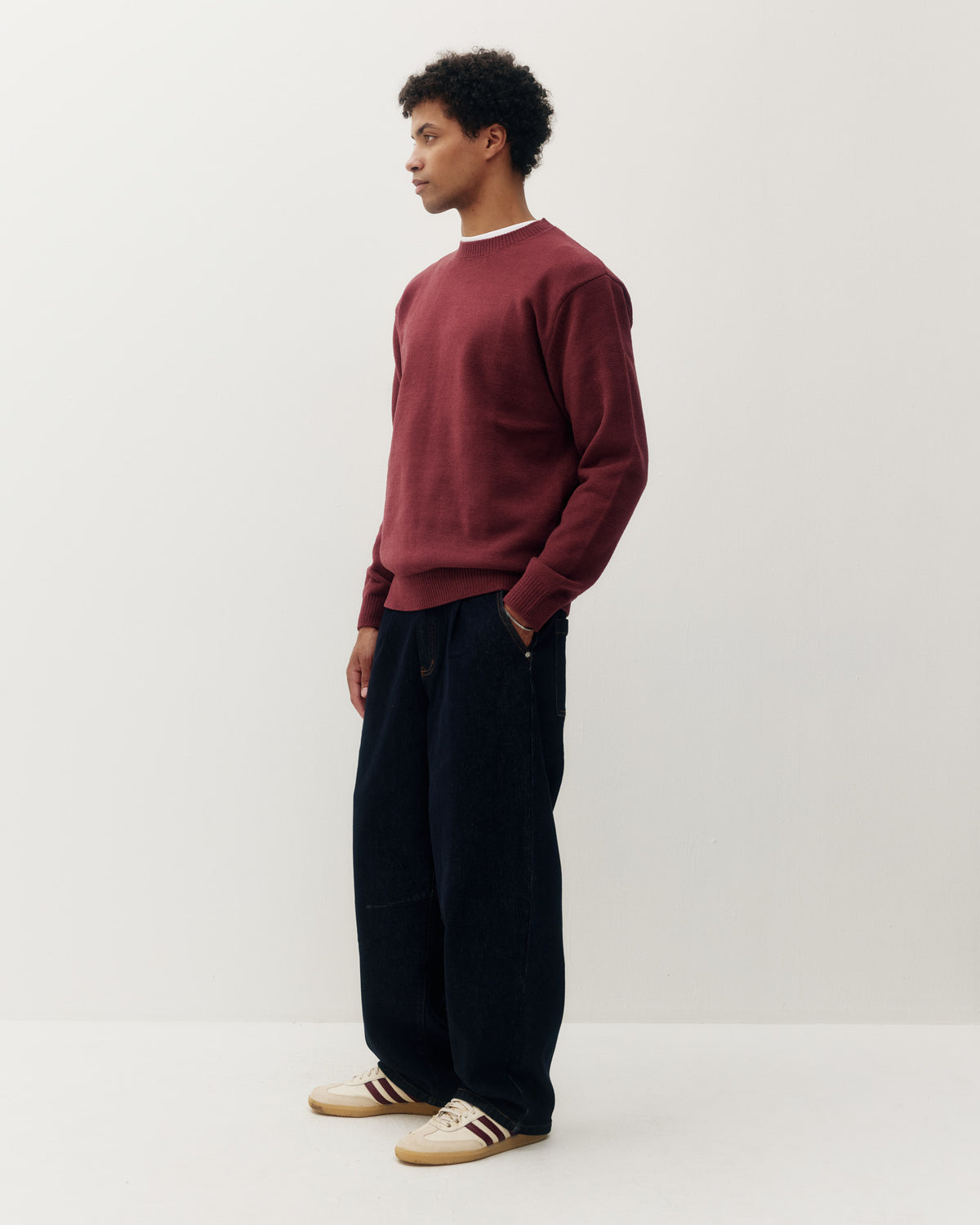 Textured Knit Crew