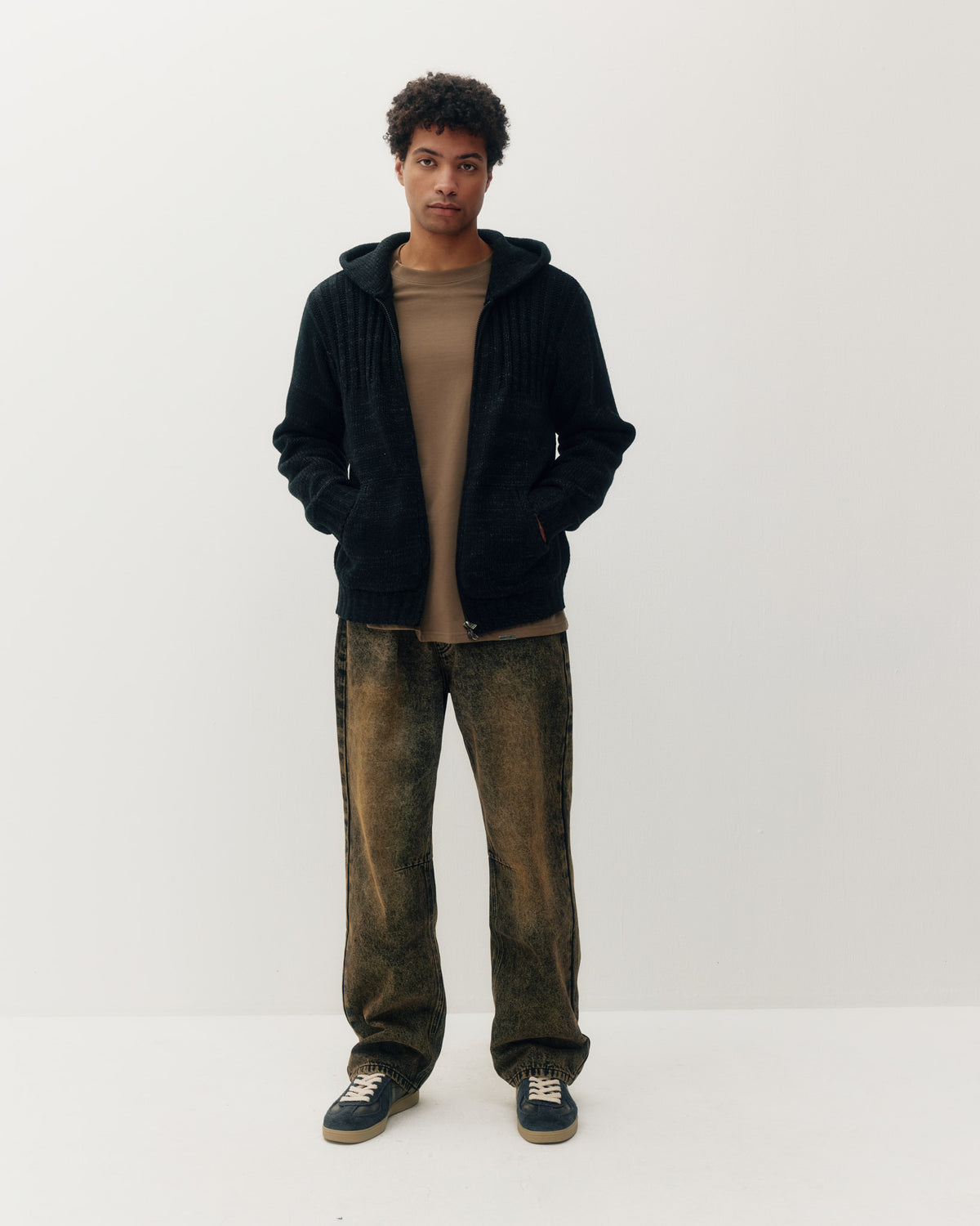 Knitted Zip Hoodie