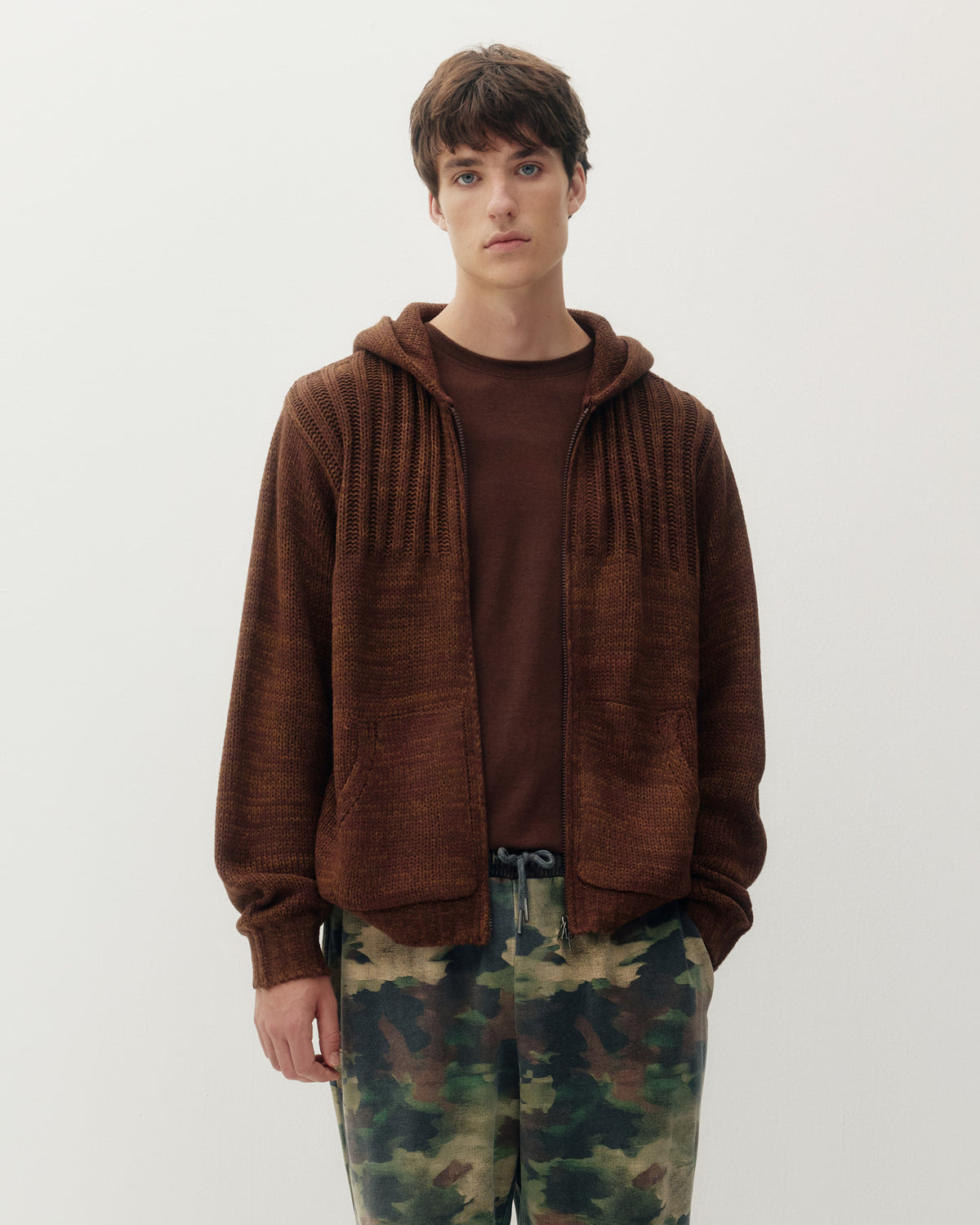 Knitted Zip Hoodie