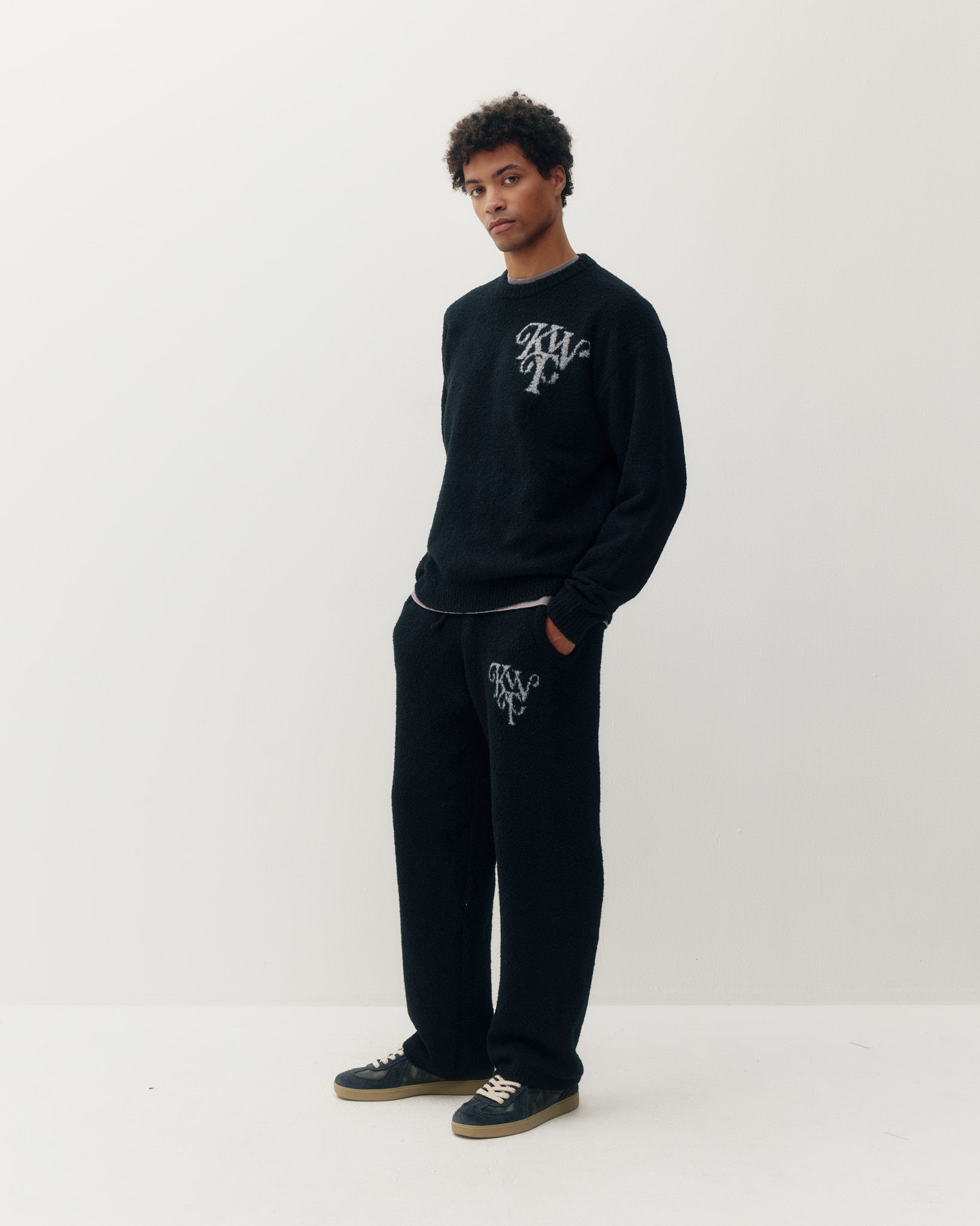 Monogram Knit Crew
