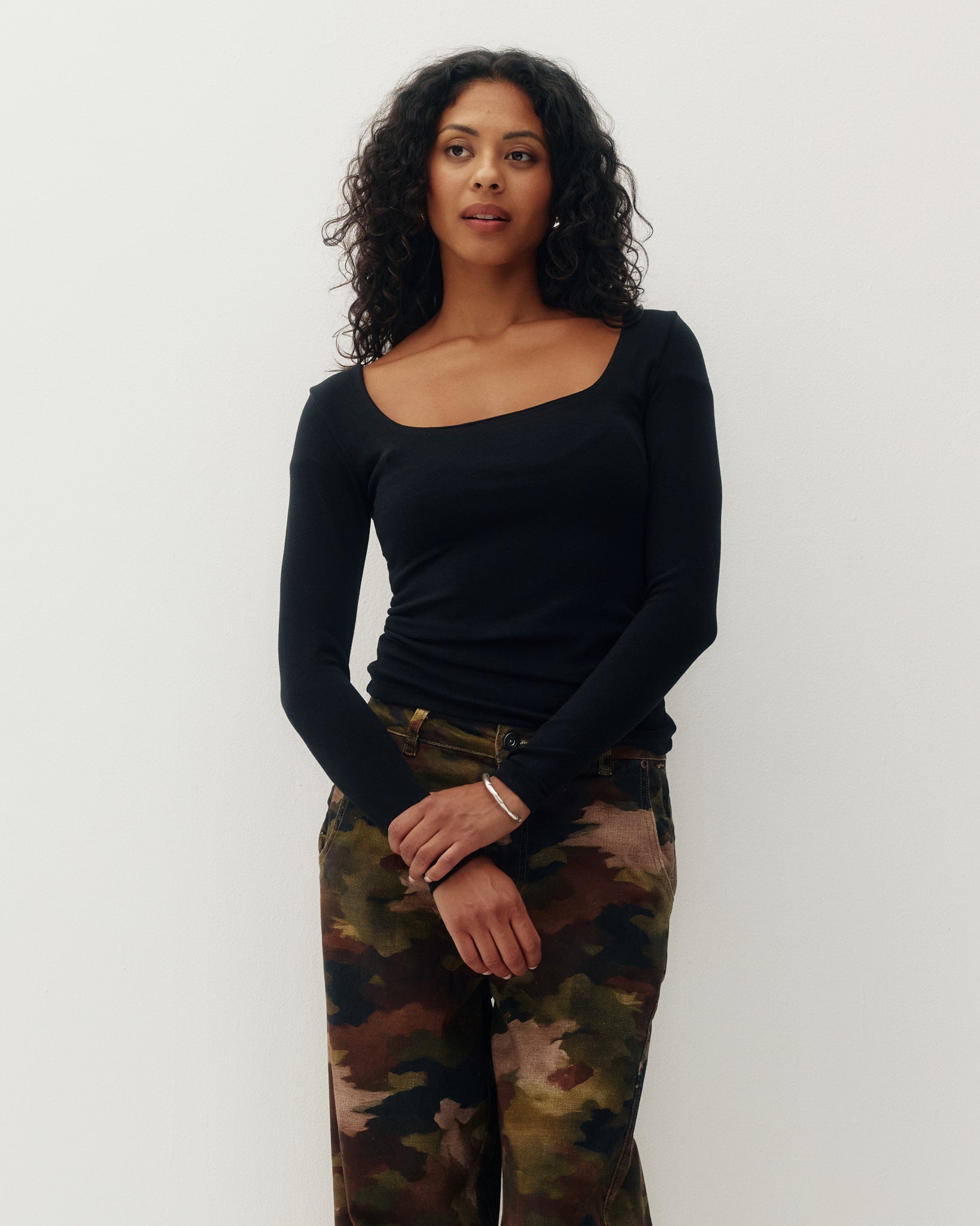Maeve Lyocell Square Neck