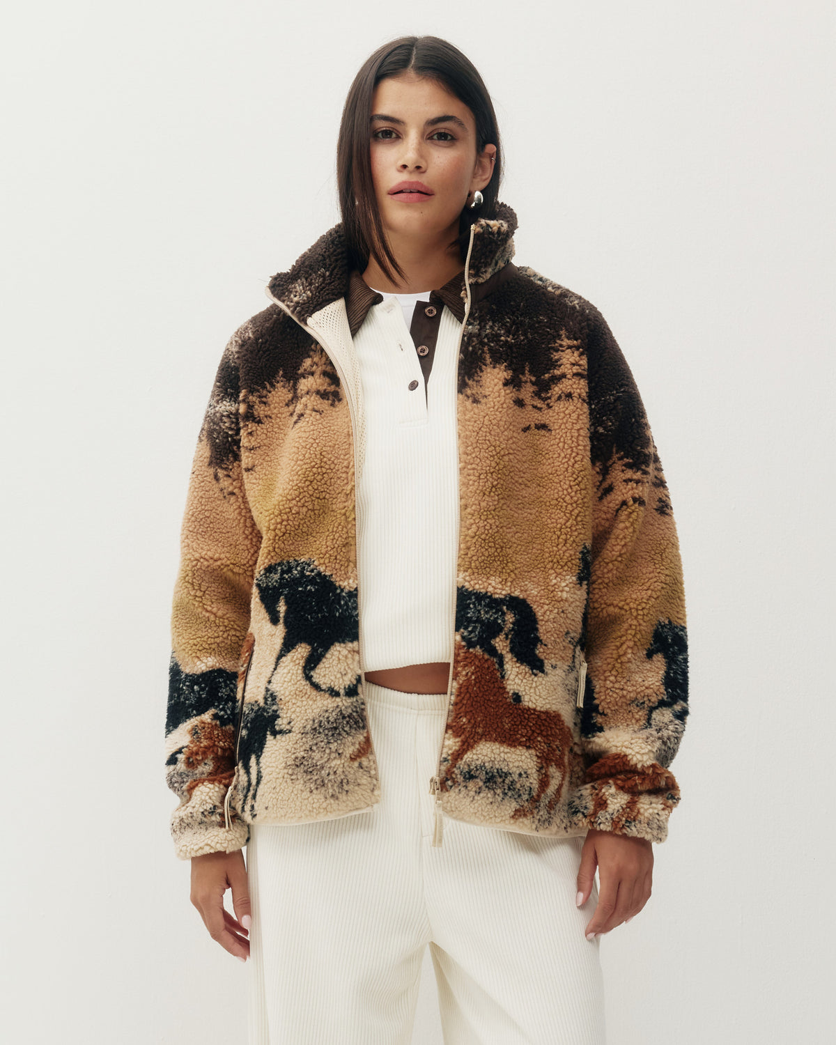 Printed Sherpa Fleece
