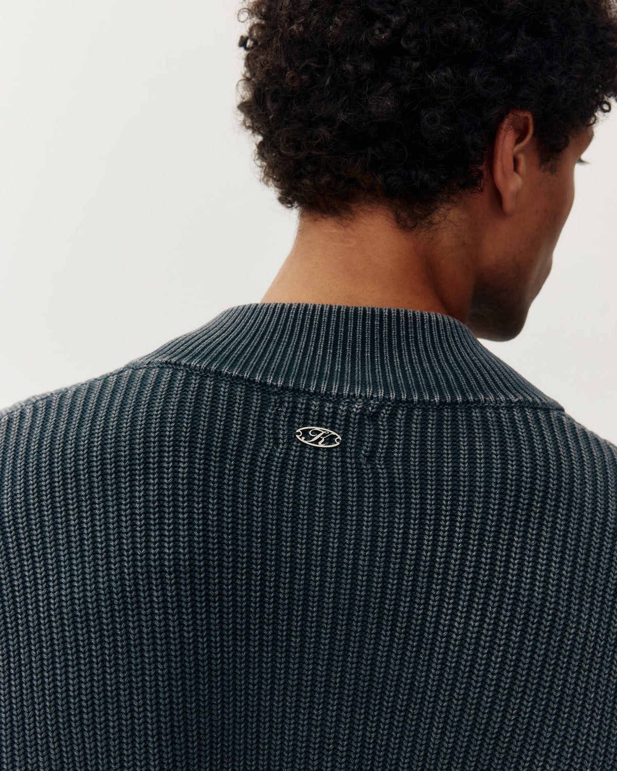 Collared Zip Up Sweater