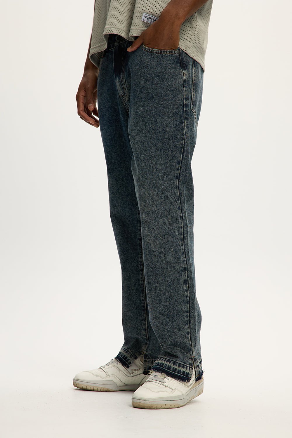 Raw Edge Loose Denim