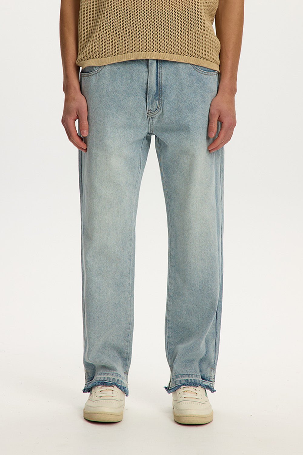 Raw Edge Loose Denim