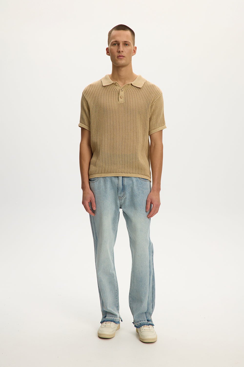 Raw Edge Loose Denim
