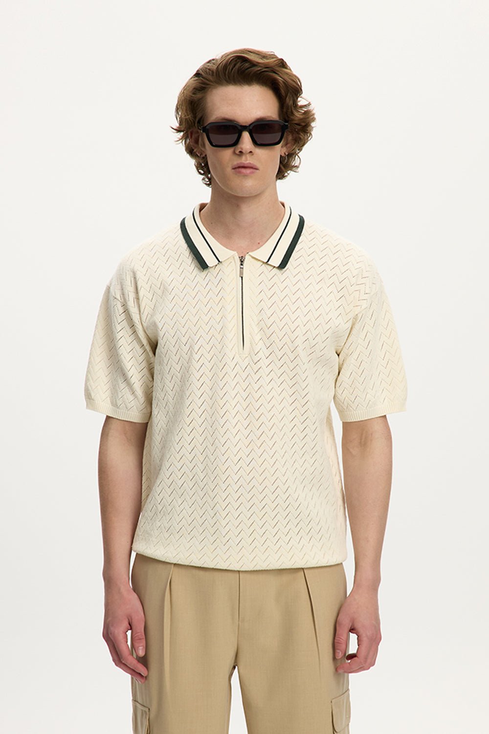 Knit Zip Polo Unisex