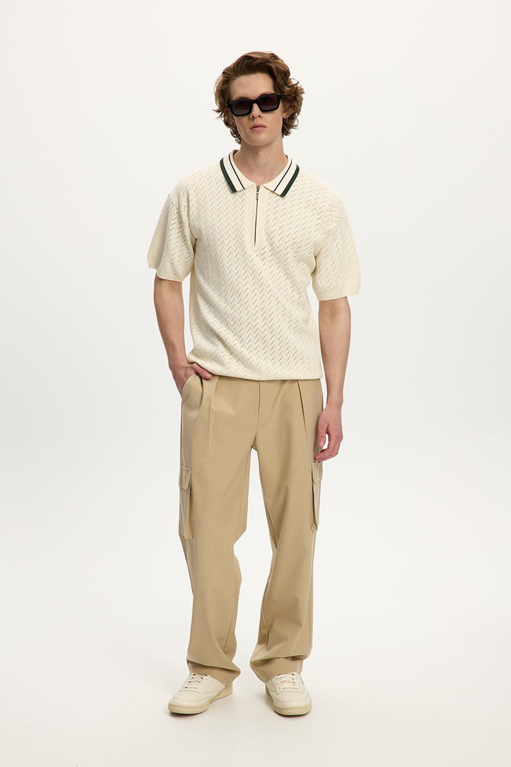 Knit Zip Polo Unisex