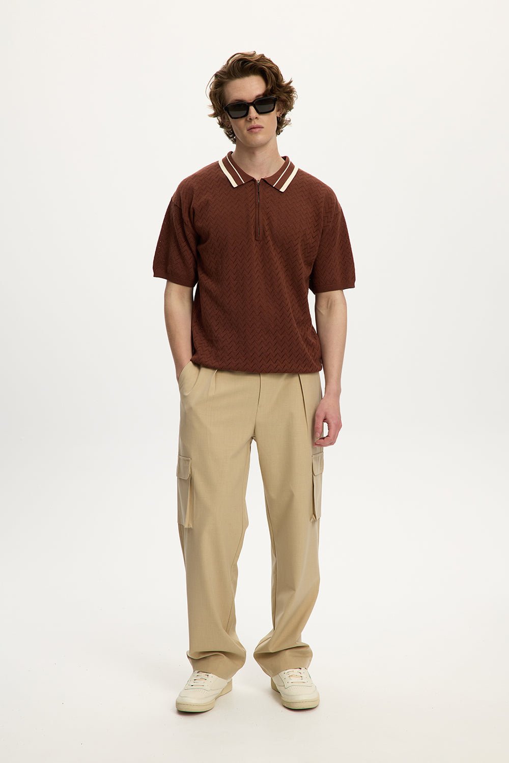 Knit Zip Polo Unisex
