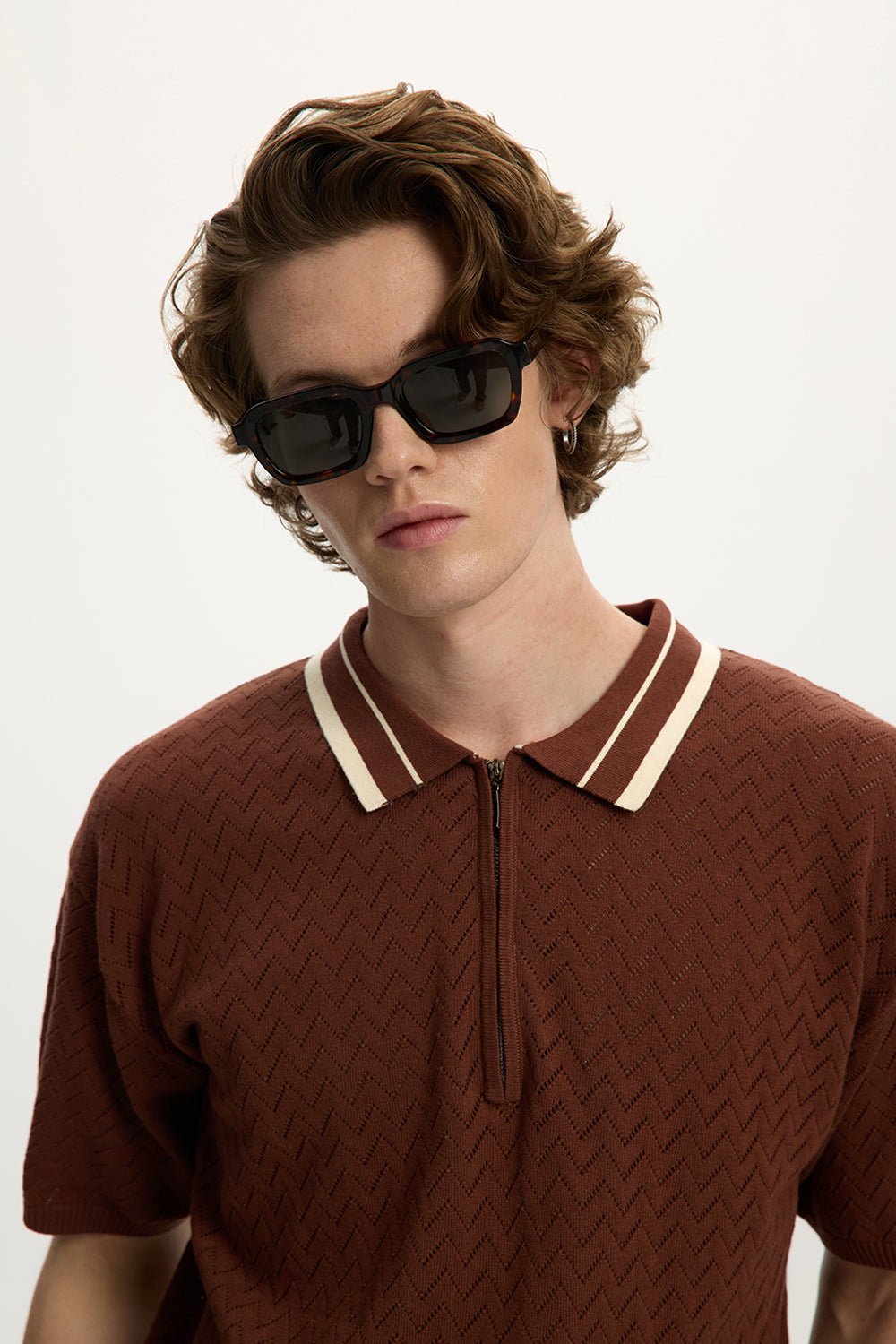 Knit Zip Polo Unisex