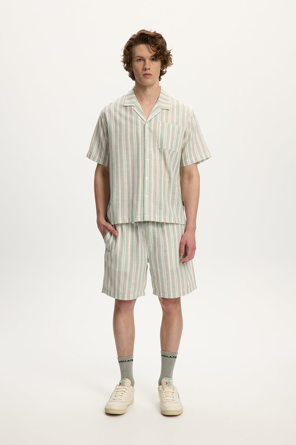 Chemise à rayures en lin