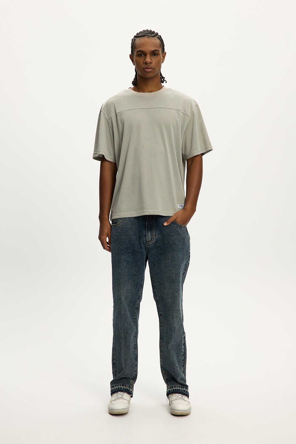 Raw Edge Loose Denim
