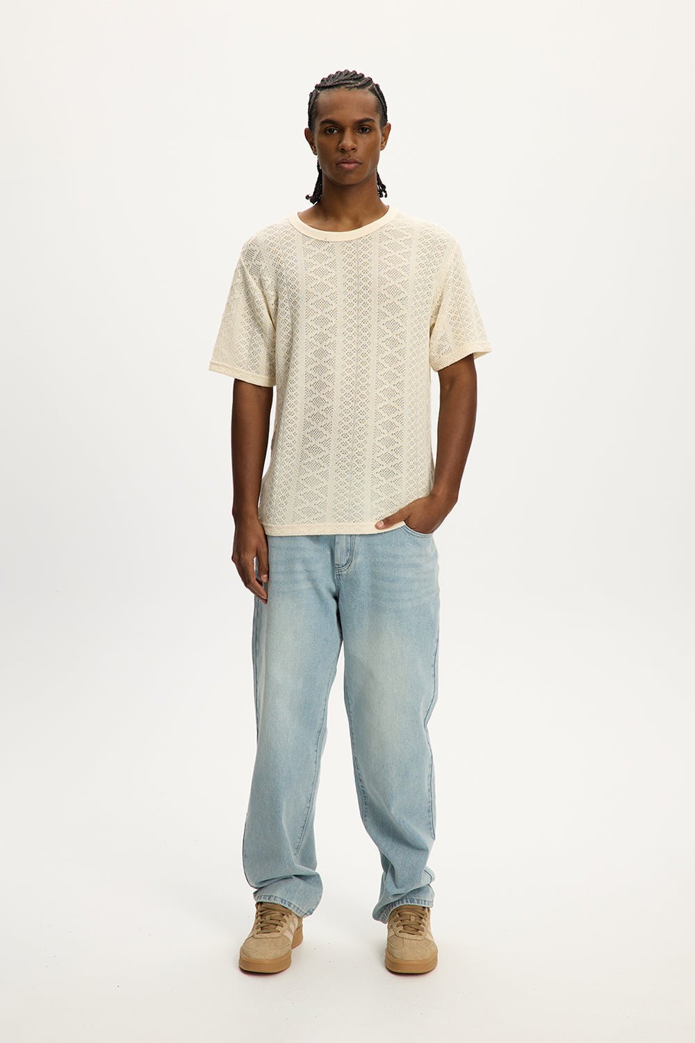 Crochet Jersey Tee