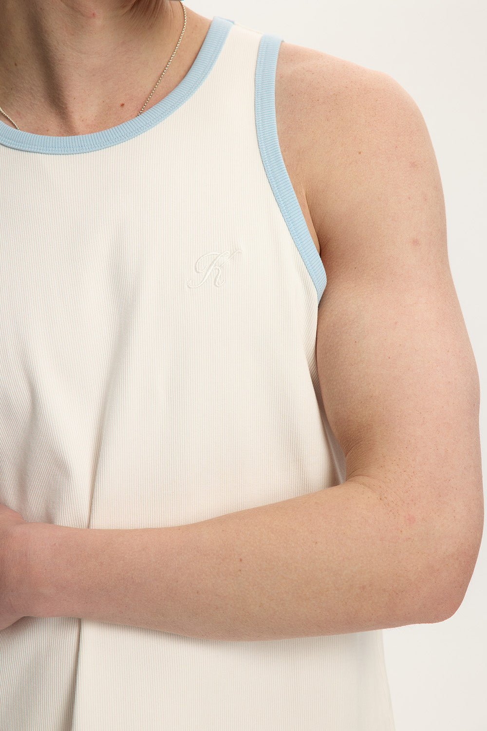 Contrast Essential Rib Tank Top