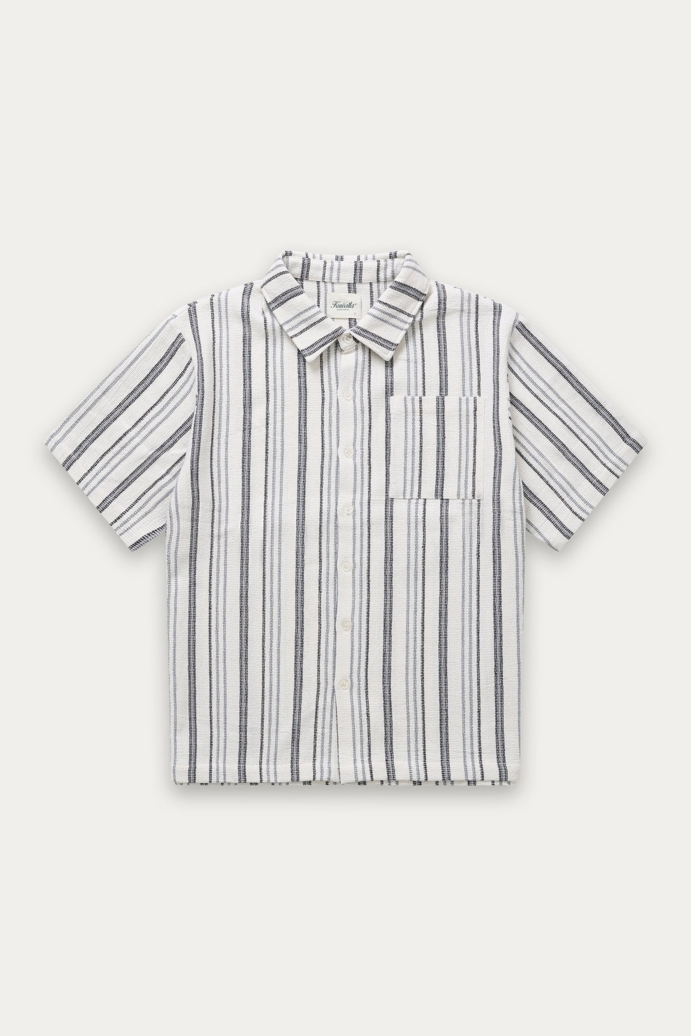 Chemise à rayures texturées