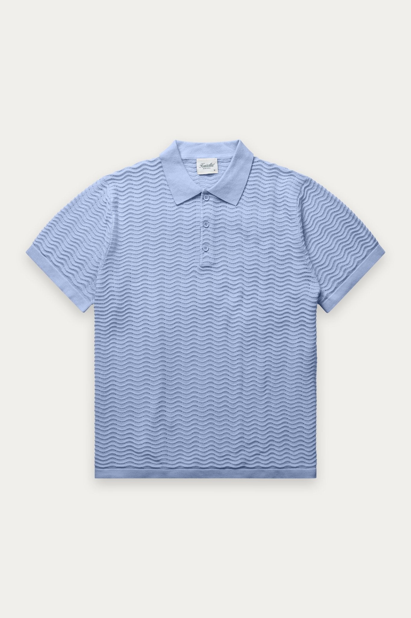 Polo en tricot ondulé