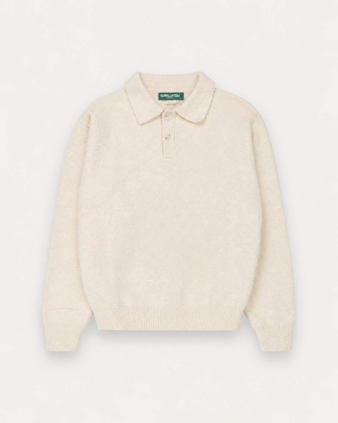 Bouclé Knit Polo
