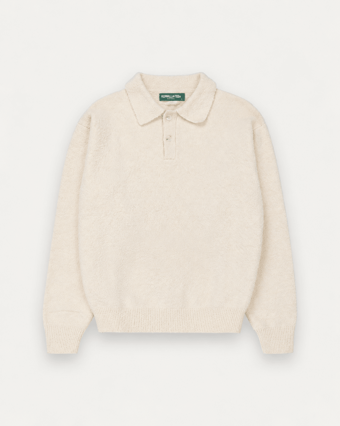Bouclé Knit Polo