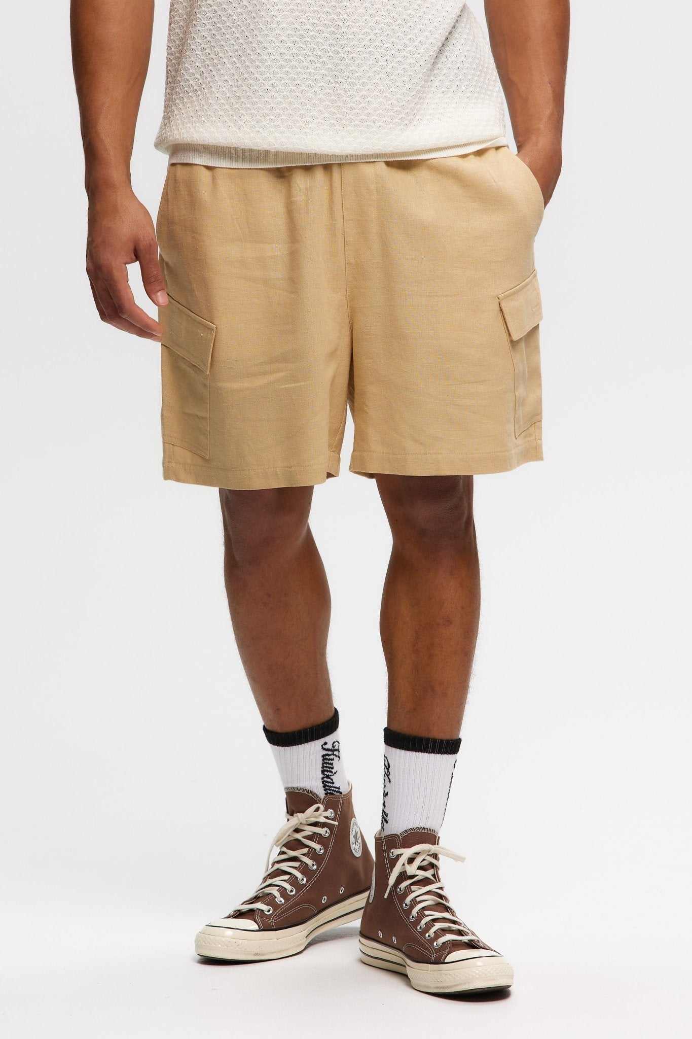 Linen Cargo Short