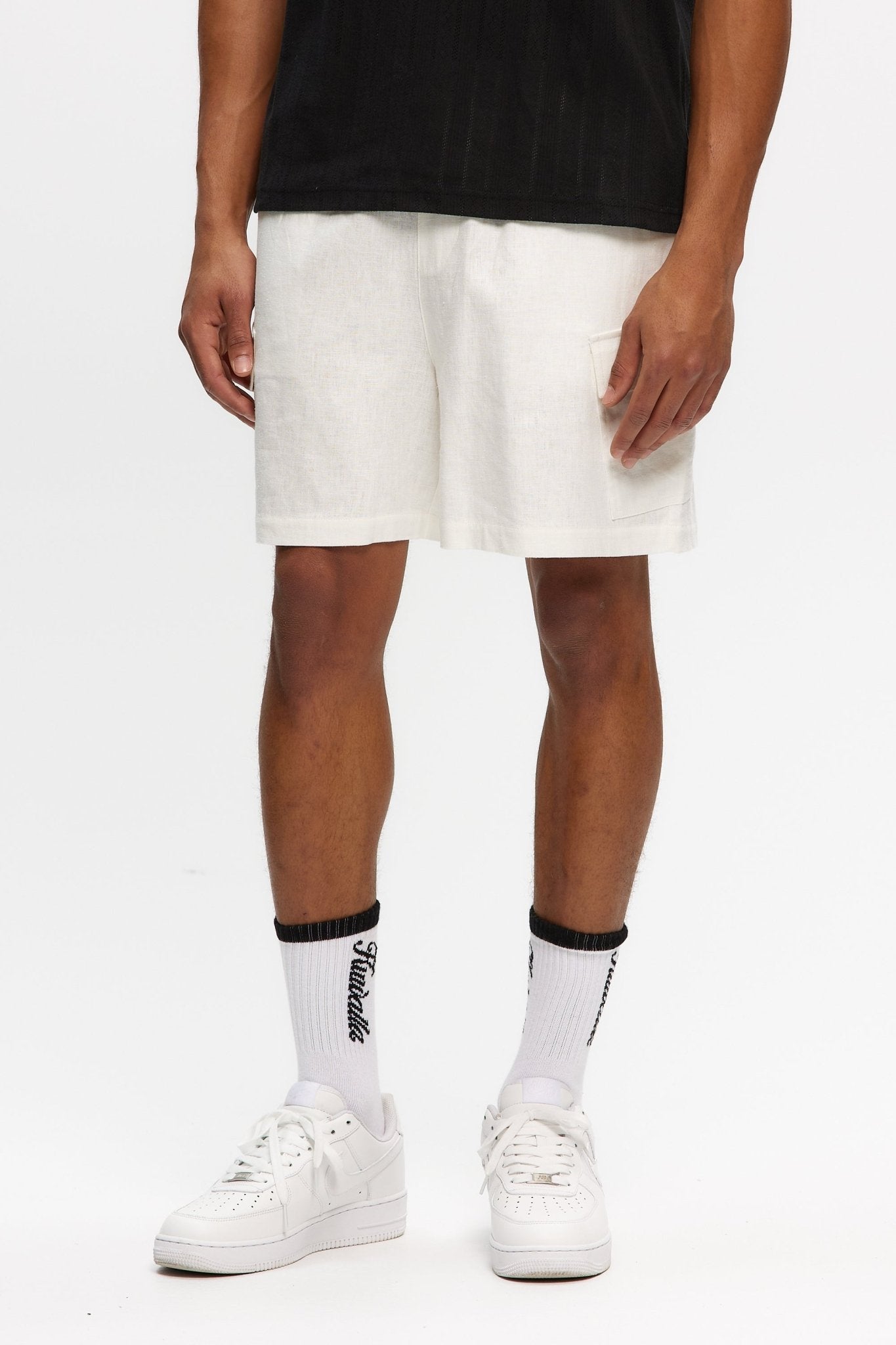 Linen Cargo Short