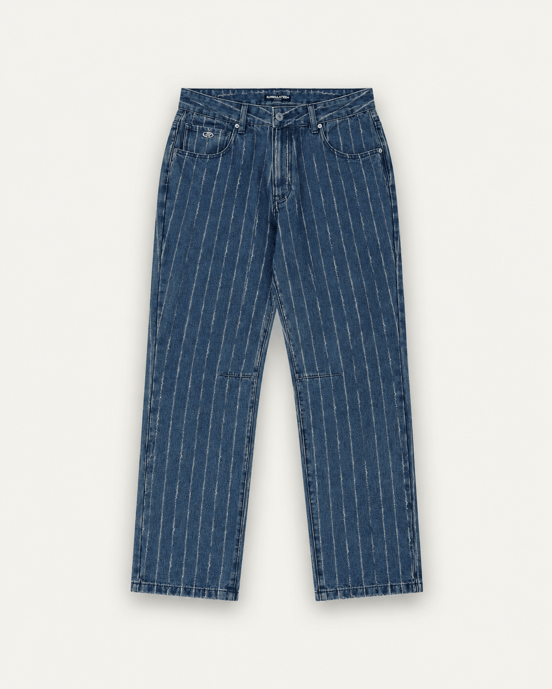 Pinstripe Baggy Denim