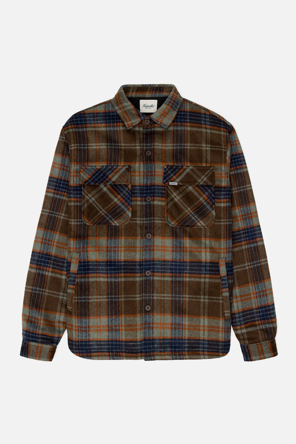 Quilted plaid shirt best sale