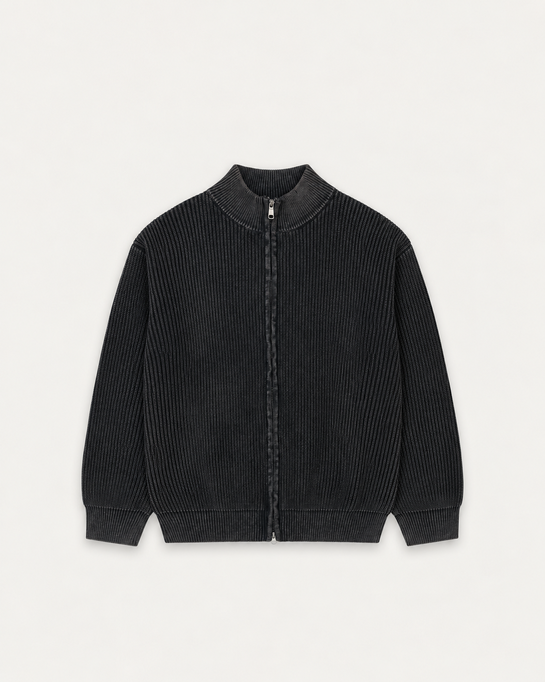 Collared Zip Up Sweater