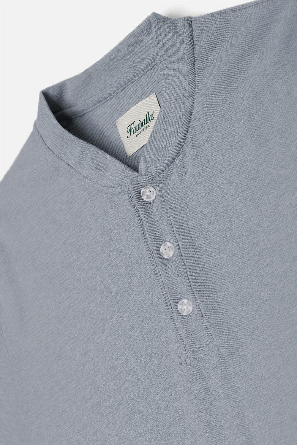 Short Sleeve Slub Henley