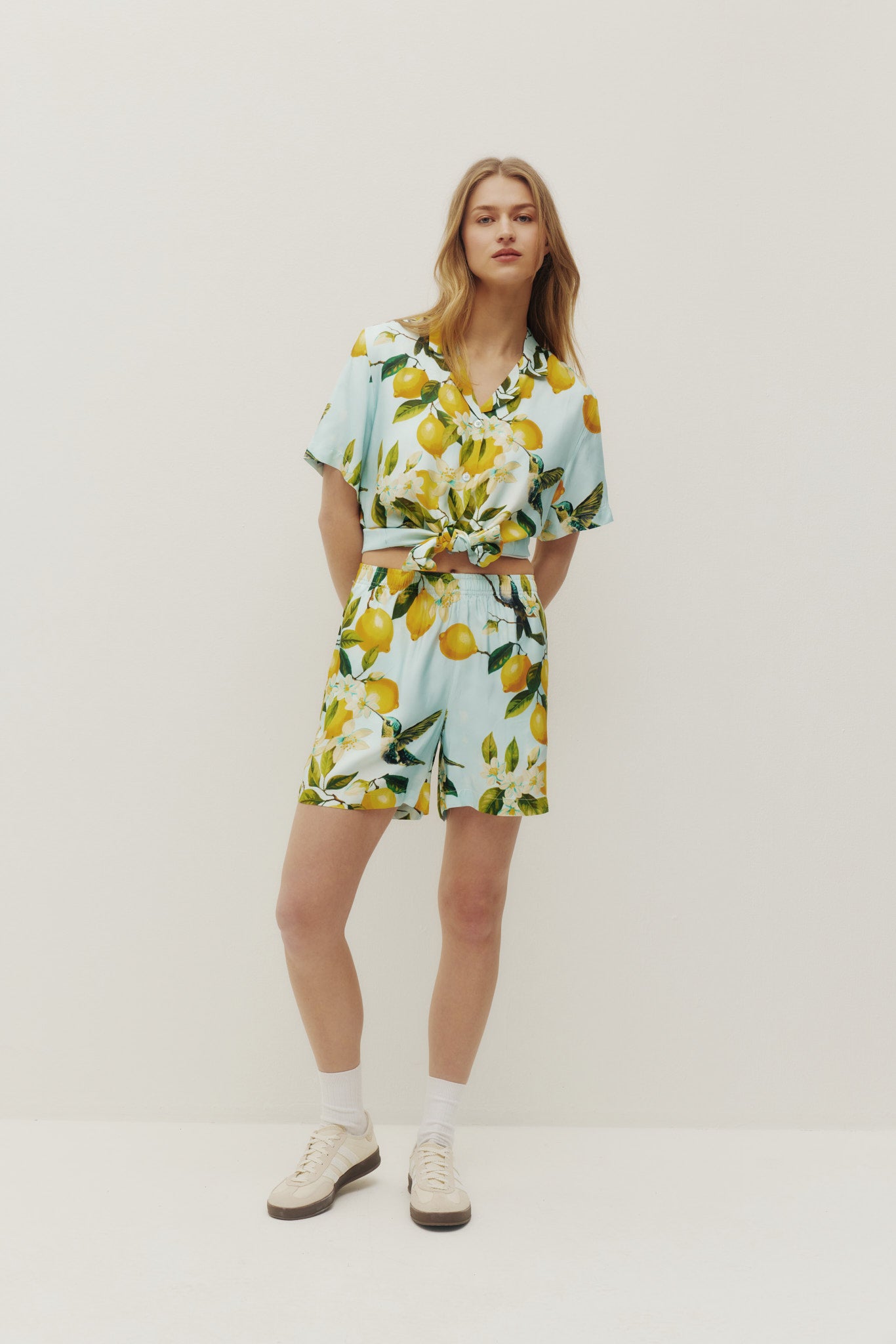 Lemon Hummingbird Shorts
