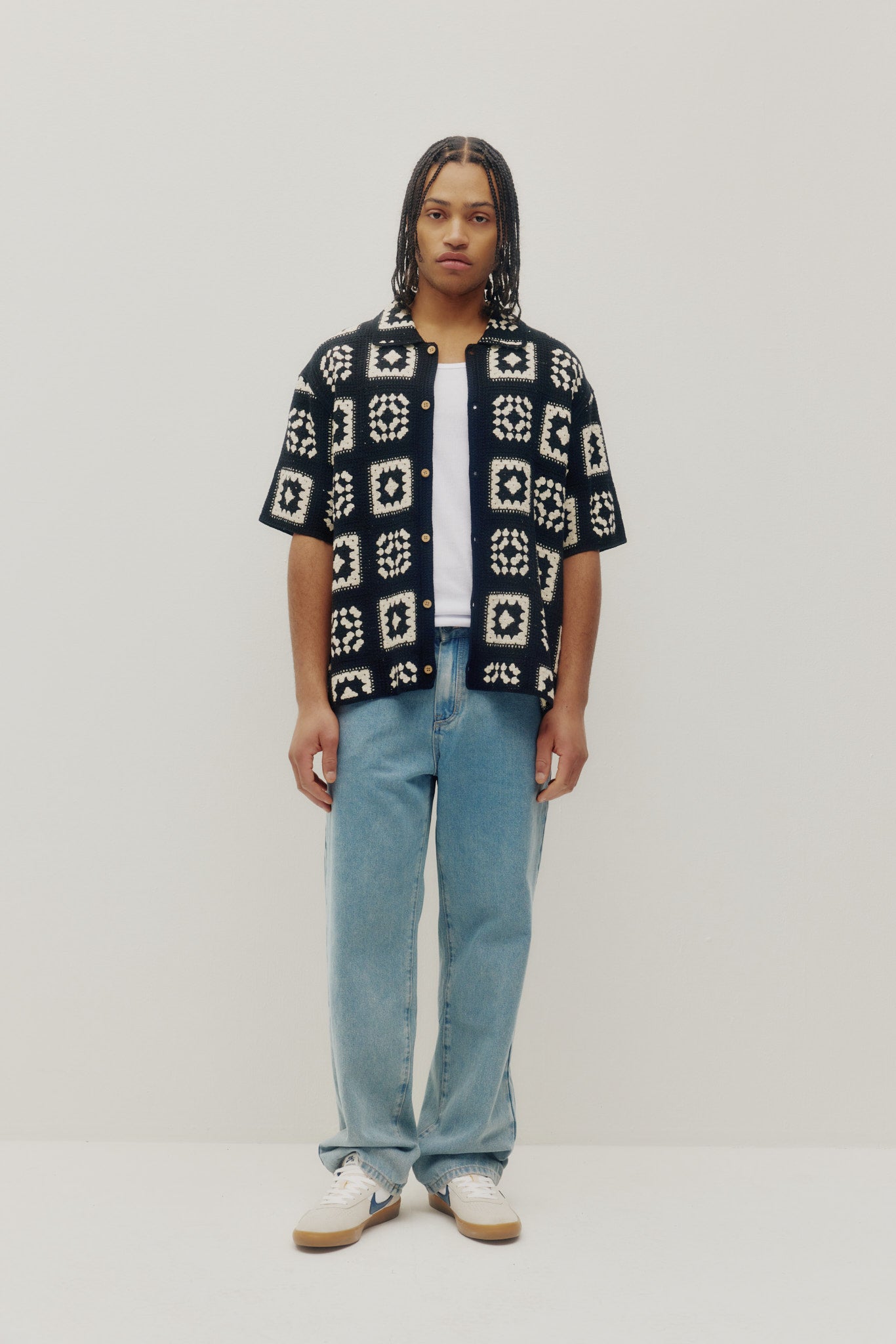 Chemise matelassée tricotée