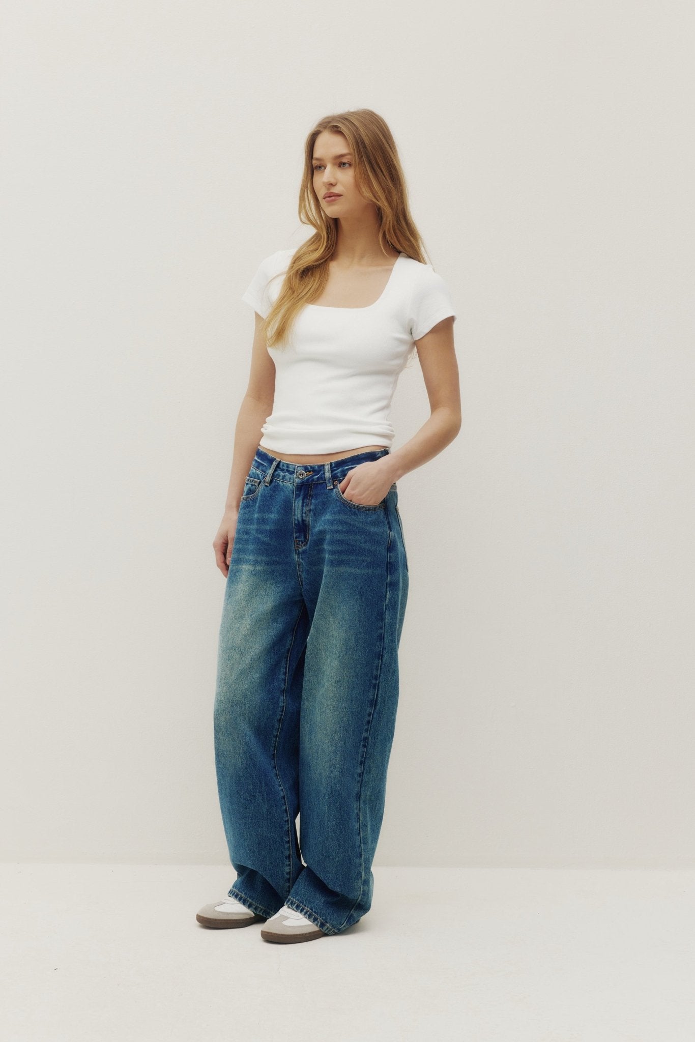 Selena Double Rib Squareneck