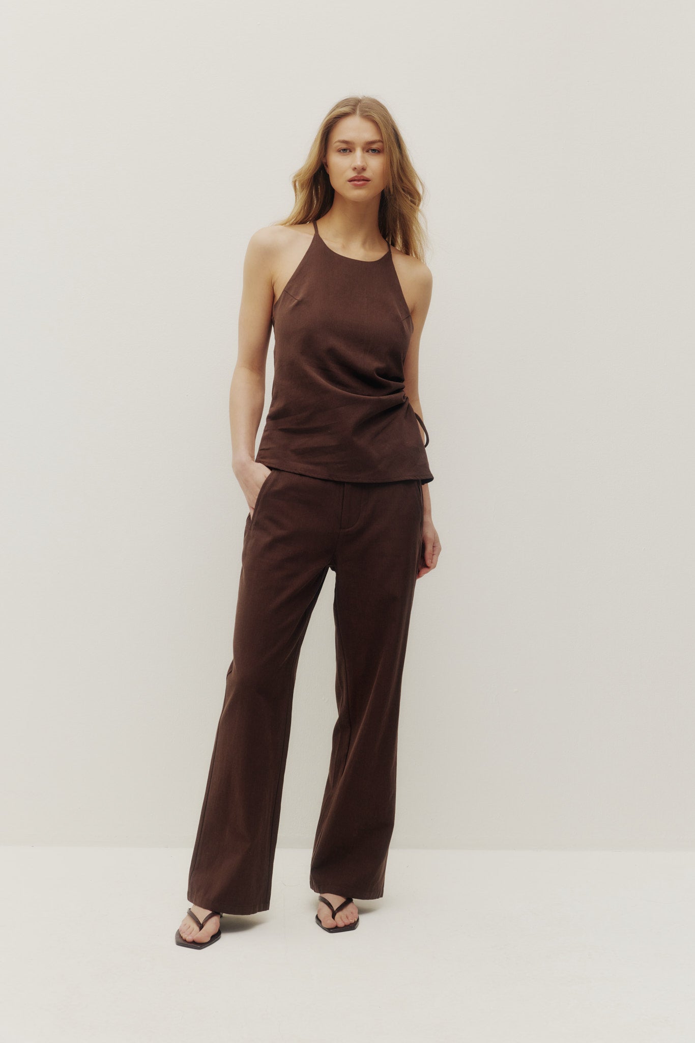 Terri Linen Halter