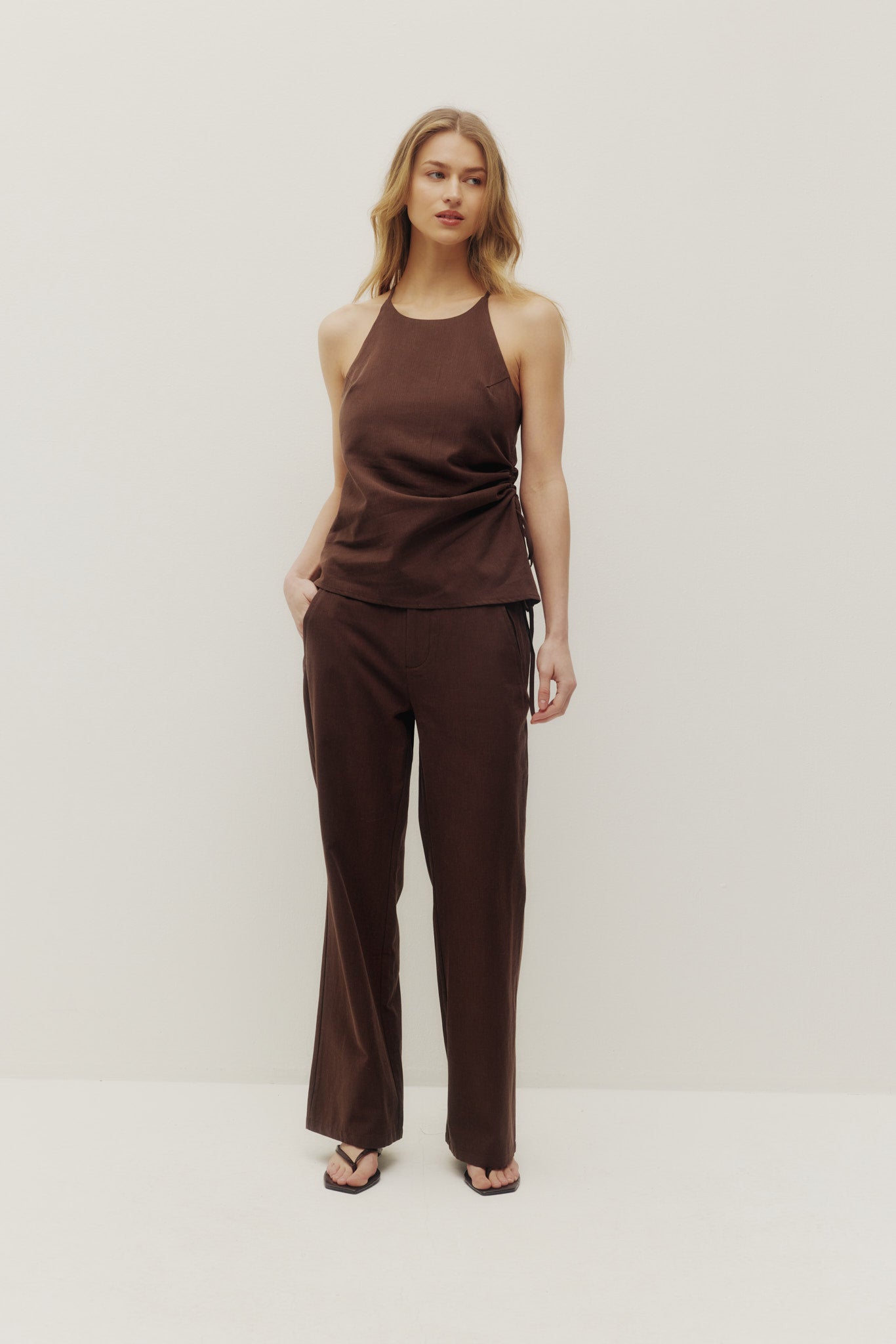 Terri Linen Halter