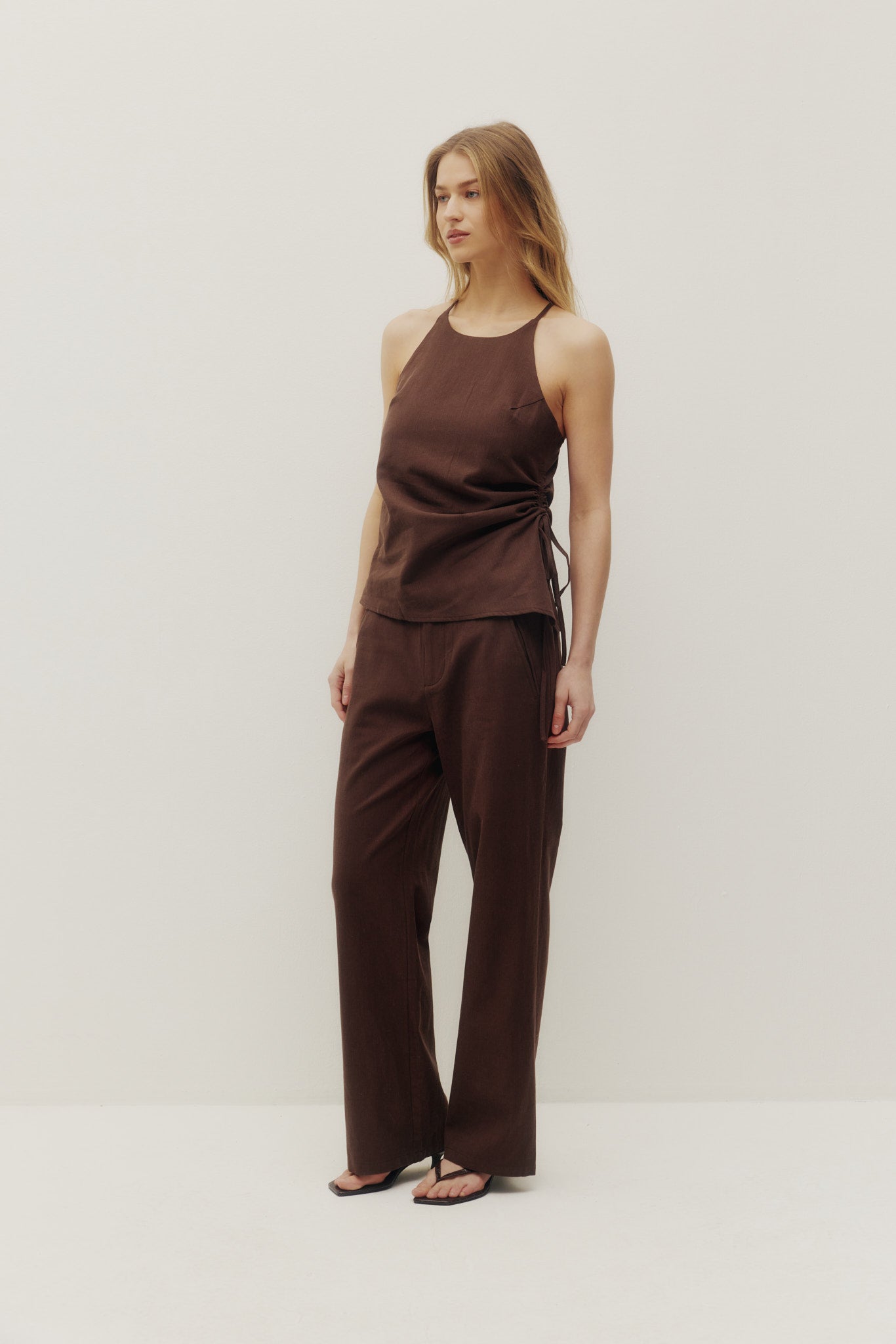 Terri Linen Halter