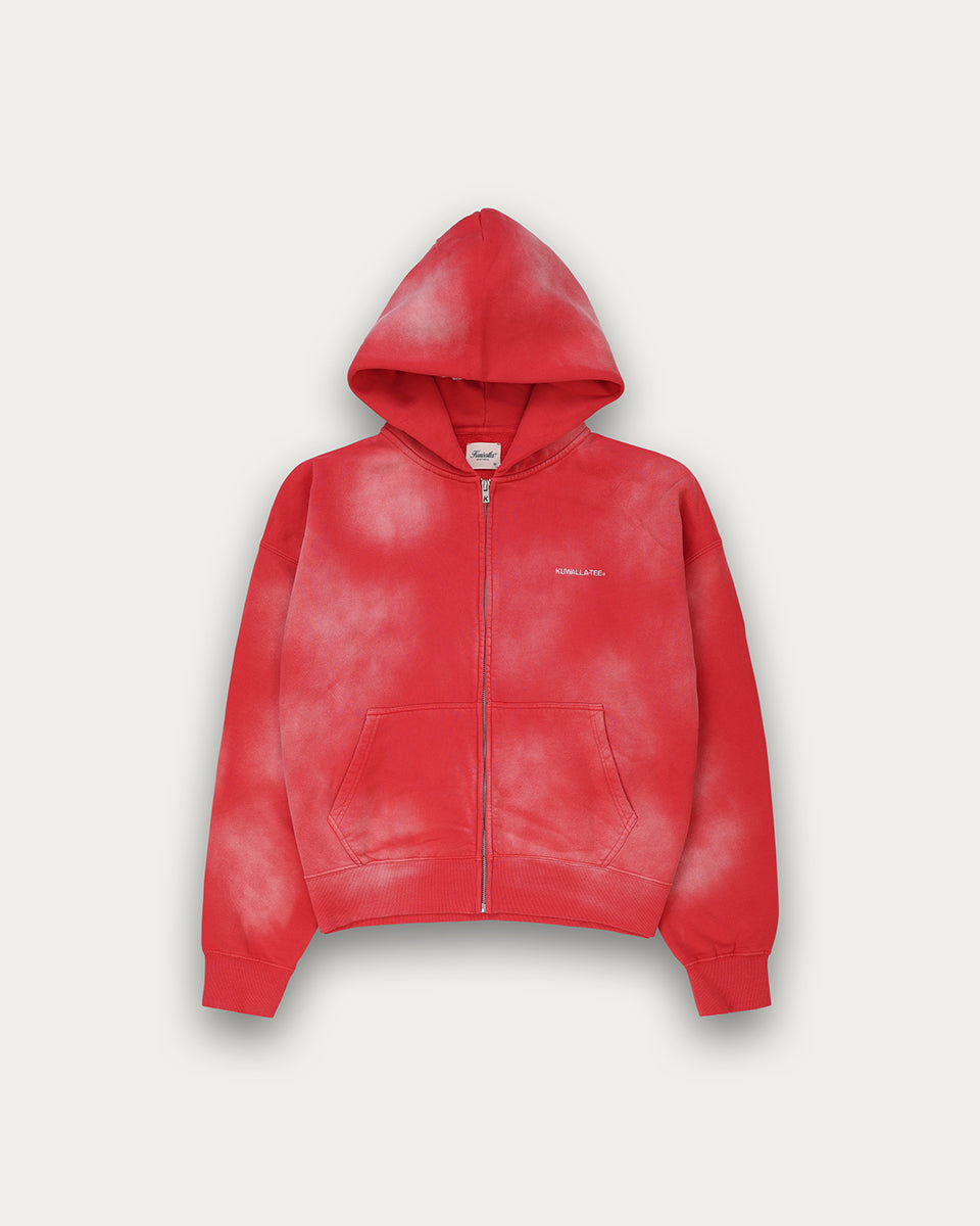 Faded Zip Up Hoodie