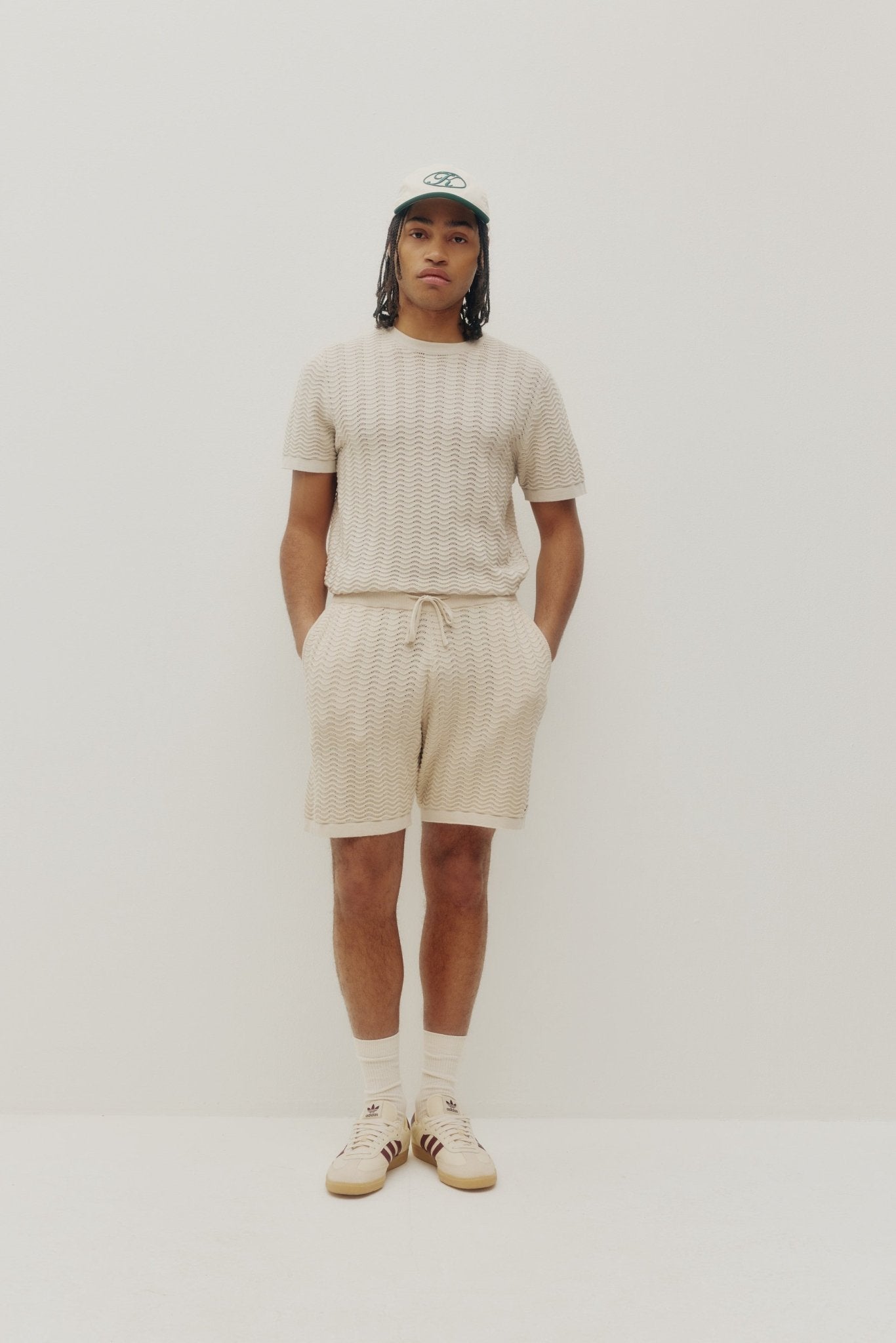 T-shirt en maille ondulée