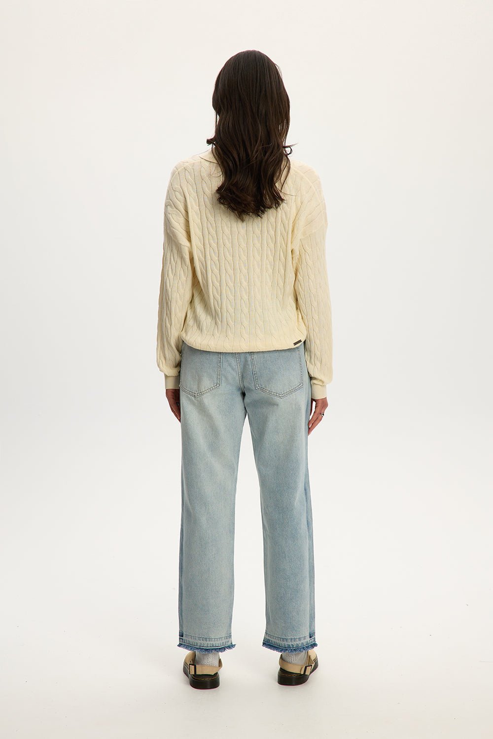 Cable Knit Polo