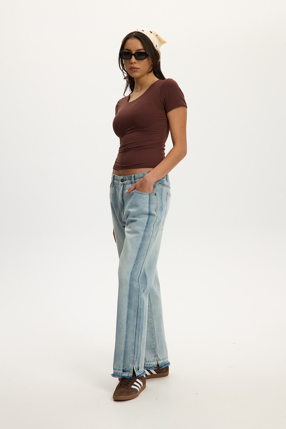 Raw Edge Loose Denim