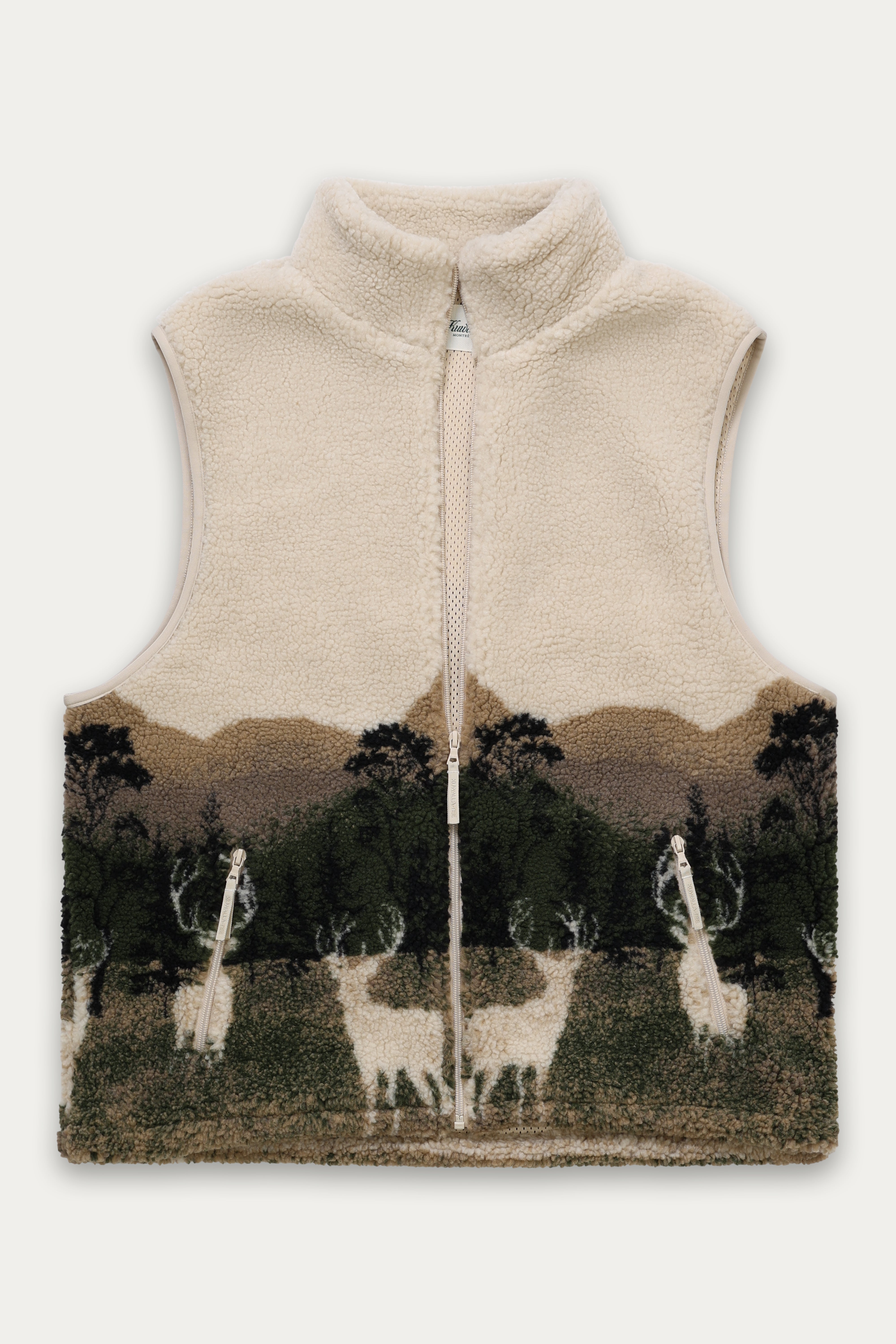 Sleeveless Printed Sherpa