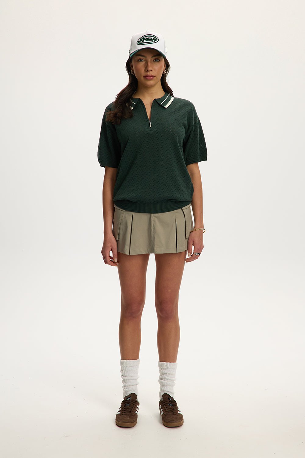 Knit Zip Polo Unisex